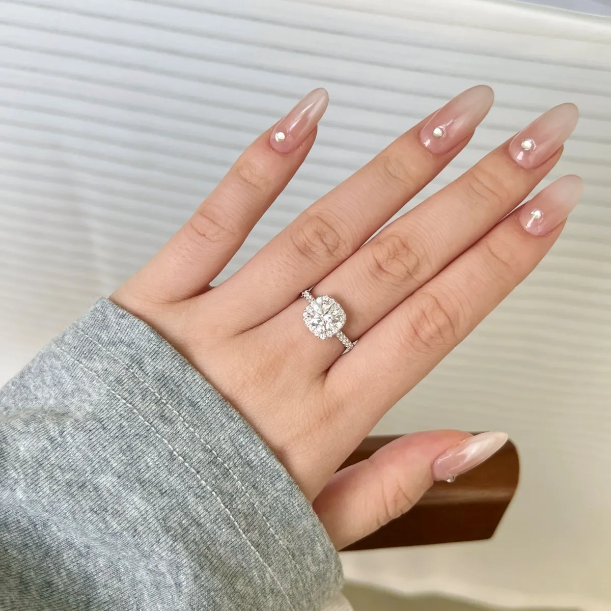 Bridal Cubic Zirconia Sterling Silver Ring