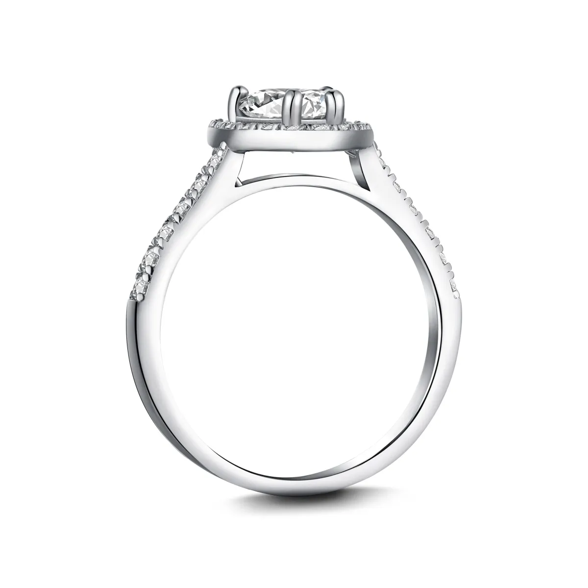 Bridal Cubic Zirconia Sterling Silver Ring
