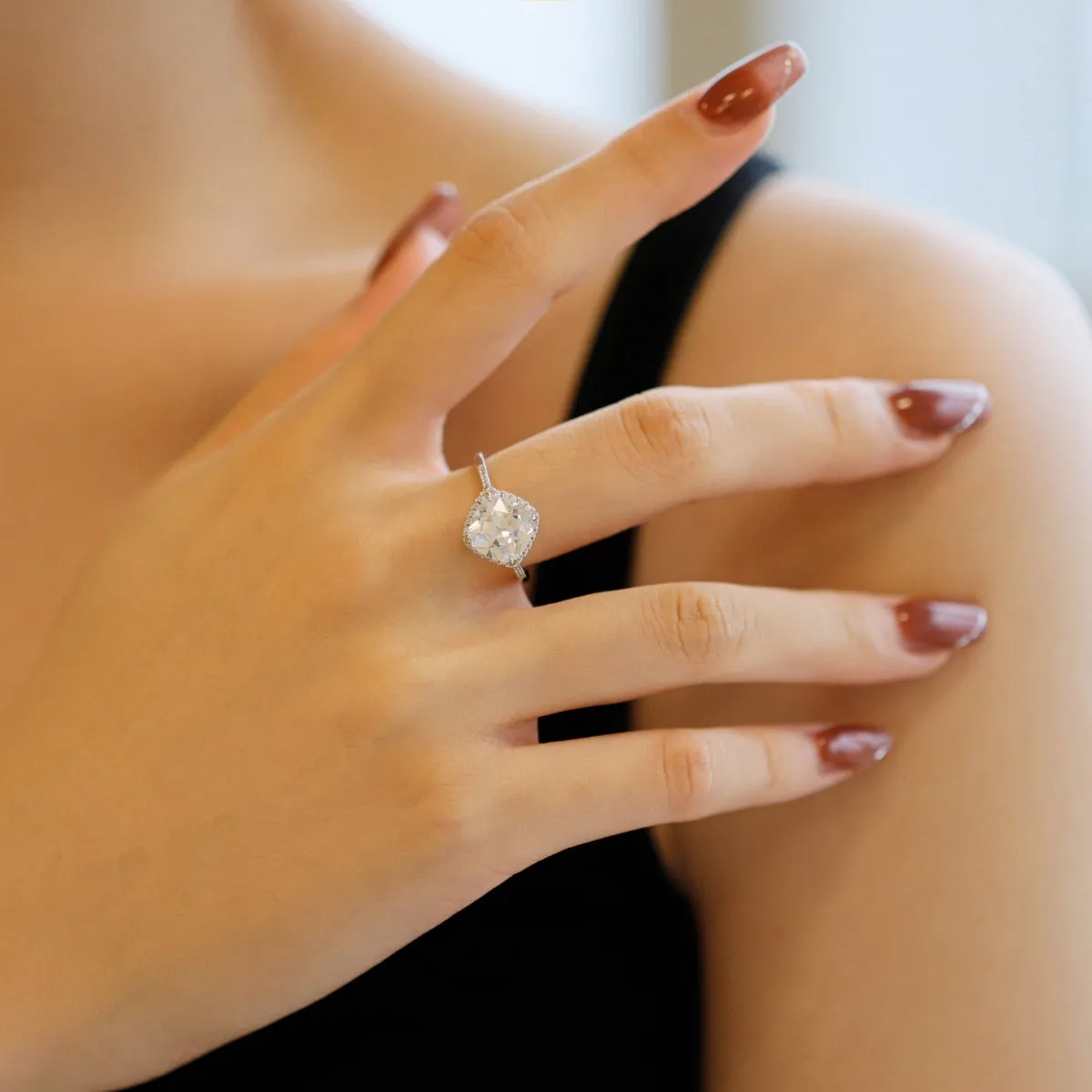 Minimalist Cubic Zirconia Sterling Silver Ring