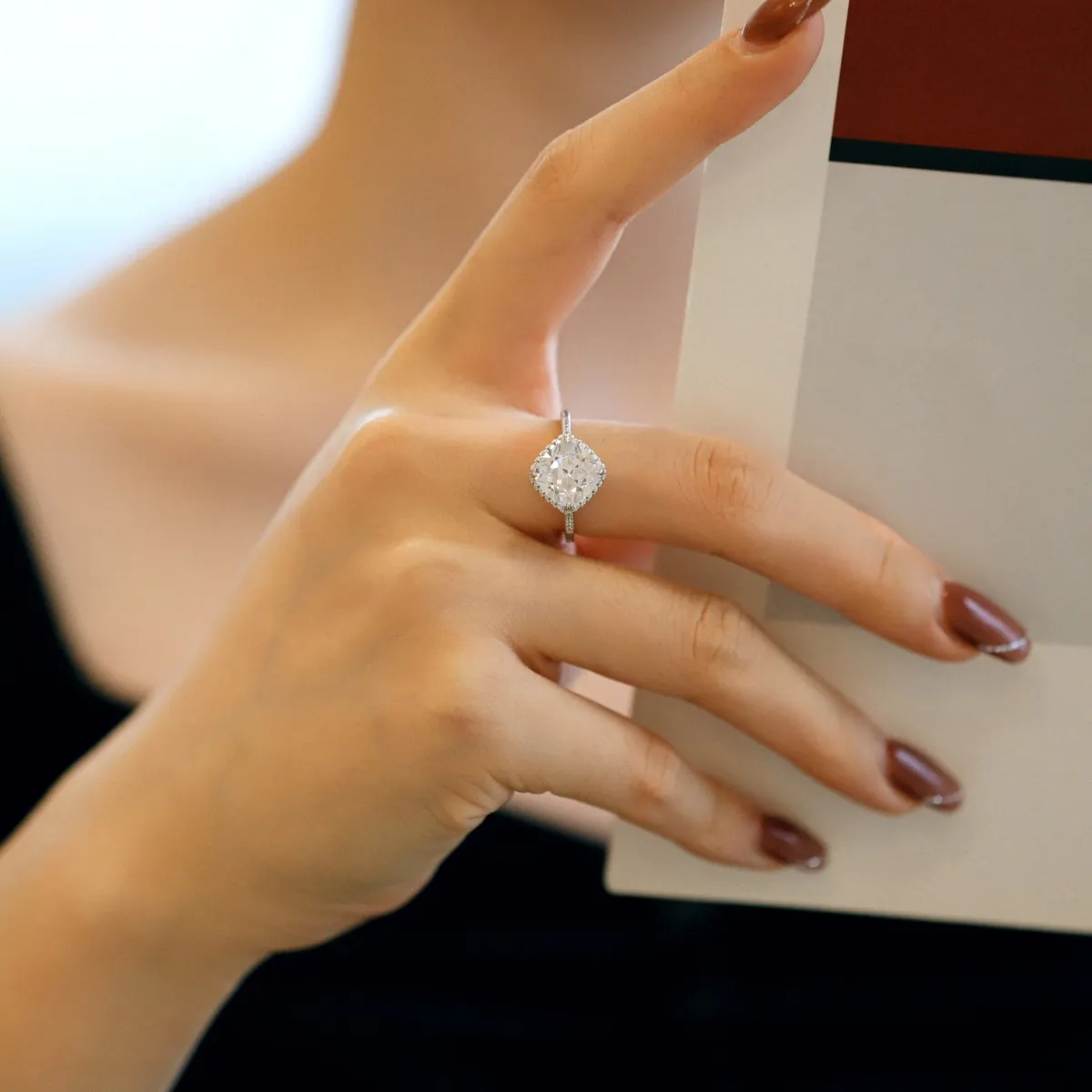 Minimalist Cubic Zirconia Sterling Silver Ring