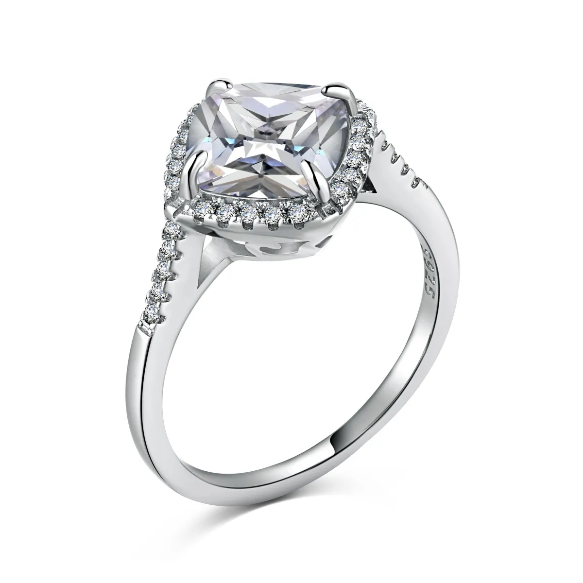 Minimalist Cubic Zirconia Sterling Silver Ring