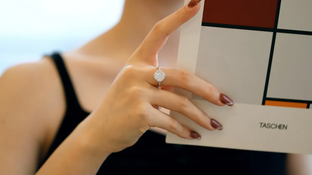 Minimalist Cubic Zirconia Sterling Silver Ring
