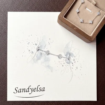Minimalist Cubic Zirconia Sterling Silver Anklet