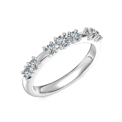 Minimalist Moissanite Sterling Sier Ring