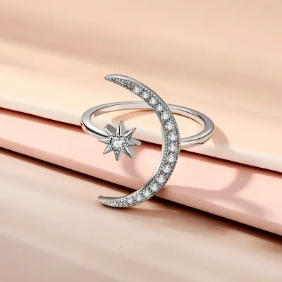 Sterling Silver Rhodium Plated Everyday Ring