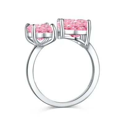 Minimalist Cubic Zirconia Sterling Sier Ring