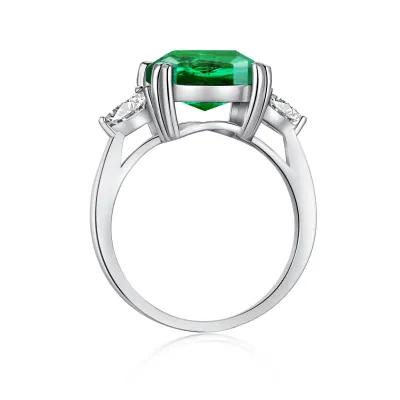 Cubic Zirconia Minimalist Ring — 925 Sterling Sier, Rhodium Plated