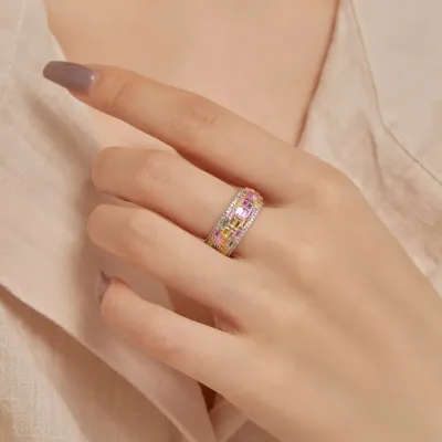 Minimalist Cubic Zirconia Sterling Silver Ring