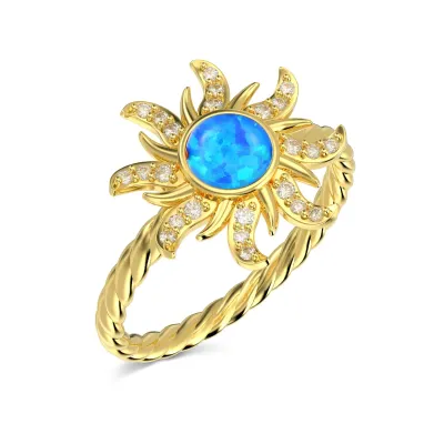Minimalist Gold Plated Cubic Zirconia Ring